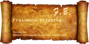 Freismuth Brigitta névjegykártya