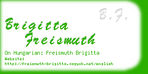 brigitta freismuth business card